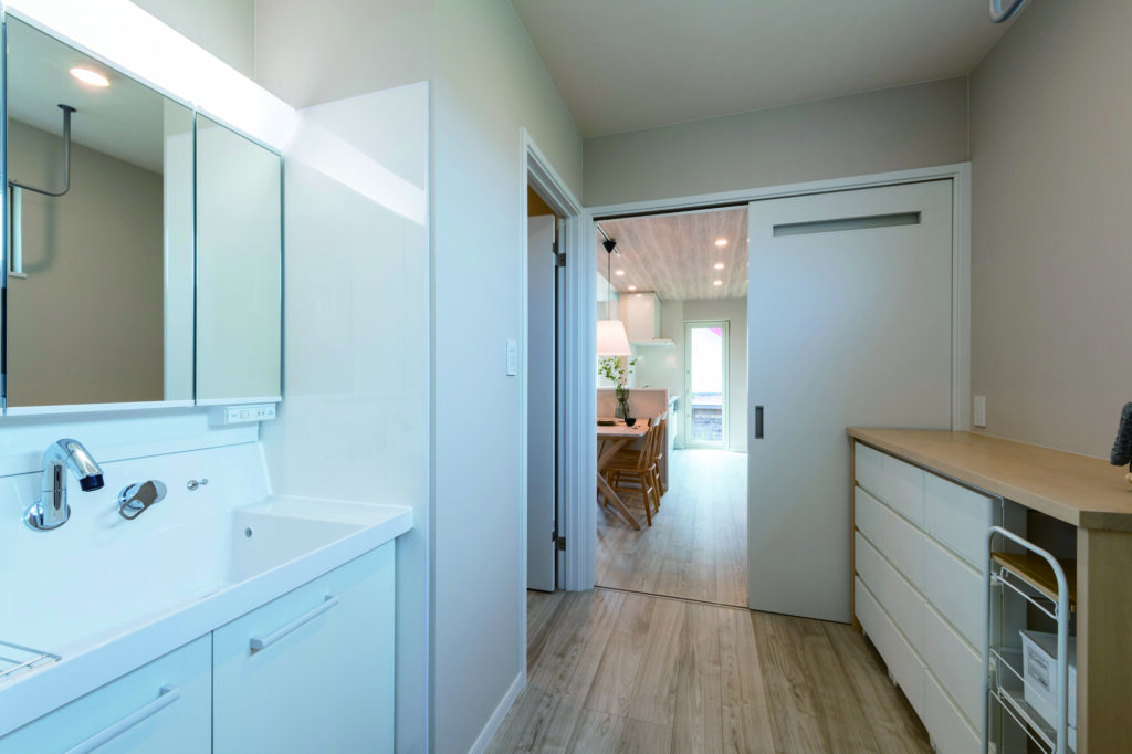 快適でお洒落な洗面所づくり 帯広 十勝 アイ建築工房のコンパクトハウス 新築住宅 平屋